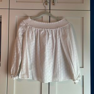 NWT Rag and Bone White Eyelet Drew Top - Size Small